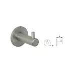 CORA Stainless Steel Coat Hook on Round Rose / pc