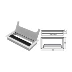 Passe-câbles rectangulaire...