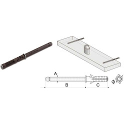 Invisible Suspension Bracket 100mm for Shelf 10kg (Set of 2 Brackets) / pc