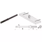 Invisible Suspension Bracket 100mm for Shelf 10kg (Set of 2 Brackets) / pc