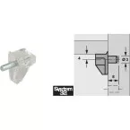 Taquet de tablette Hettich SAFETY 3 mm / pce