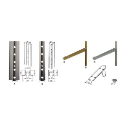 Aluminium beugel 400mm ALU geanodiseerd / pce