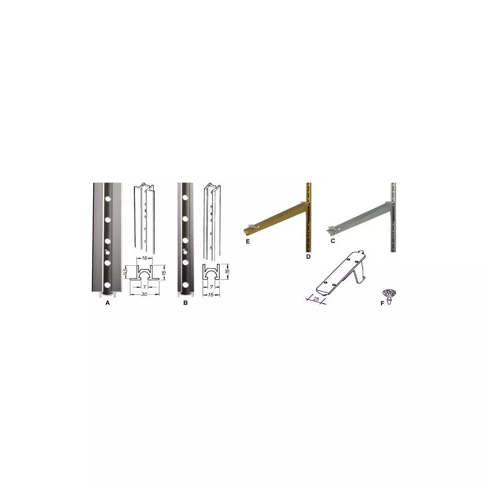 Aluminum Console 200mm Anodized ALU...