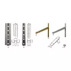 Anodized Aluminum Bracket 150mm per piece