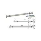 Steun voor glazen tablet 8522 Ø12x250mm / pce