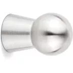 Brushed Stainless Steel Knob Button Ø15 x 23mm / pc
