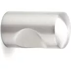 Cylindrical Button with Notch Brushed Stainless Steel 15mm Diameter per piece