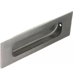 Rechthoekige komgreep 120x40mm geborstelde inox / pce