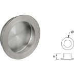Cuvette ronde Ø 40mm inox...