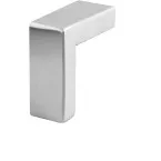 Bouton L 20x20x34mm inox creux brossé / pce