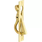 Recessed Finger Pull Handle for Sliding Door Polished Brass / pc