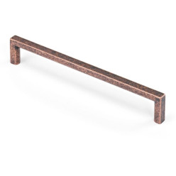 Handgreep Basic 90° 160mm antiek koper / pce