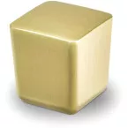 Mini Square Button 25mm Brushed Matte Gold per piece