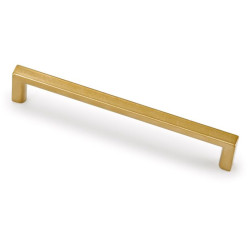 Handgreep Basic 90° 128mm goud geborsteld / pce