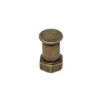 Industriële knop Ø19mm Tube verouderd brons / pce