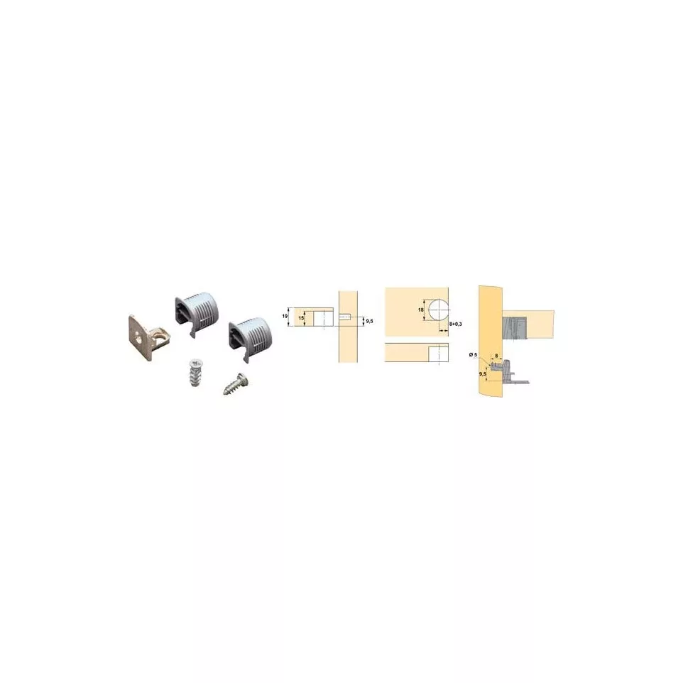 Hettich Toolex VB54 Shelf Connector / pc