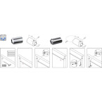 Wall handrail bracket flat...