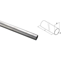 Tube Ø 20x1,5mm inox 304 brossé longueur 6m / 6m