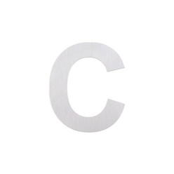 roestvrij stalen letter  ''C'' om te plakken 80mm / pce