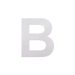 roestvrij stalen letter  ''B'' om te plakken 80mm / pce