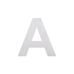 roestvrij stalen letter  ''A'' om te plakken 80mm / pce