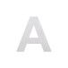 lettre inox à coller "A" 80mm / pce