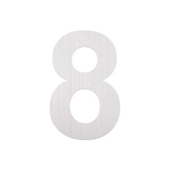 Roestvrij stalen nummer  ''8'' om te plakken 80mm / pce