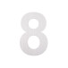 Chiffre inox à coller "8" 80mm / pce