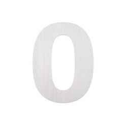 Roestvrij stalen nummer ''0'' om te plakken 80mm / pce