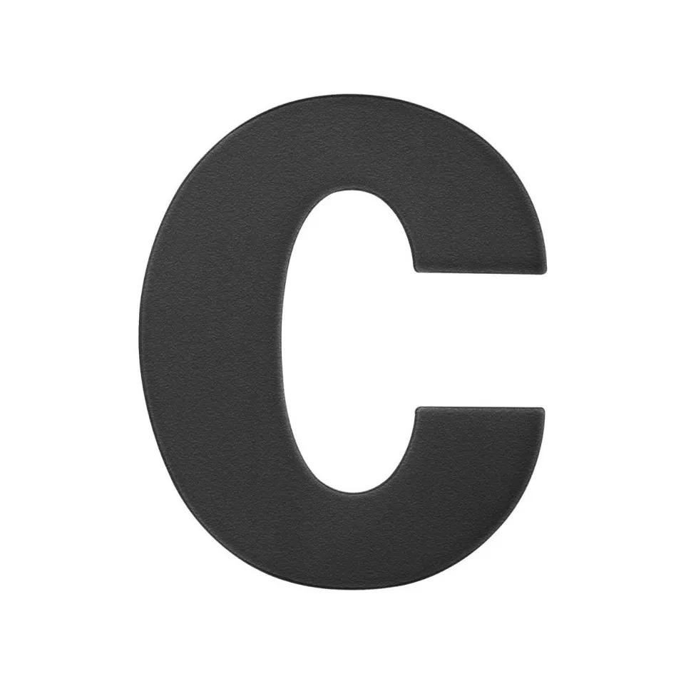 Lettre noir plate "c" 92,5mm / pce
