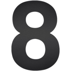 Chiffre noir plat "8" 120mm / Pce