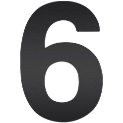 Chiffre noir plat "6"9" 120mm / Pce