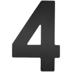 Chiffre noir plat \"4\" 120mm / Pce