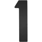 Nummer ''1'' ZWART Plat 120mm / Pce