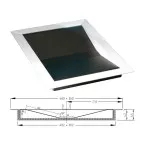 Flat Shielded Document Pass-Through PB-1000 392x292x40mm per piece