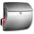 KIEL White Fiber Wall-Mounted Mailbox / pc
