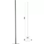 Stainless Steel Mailbox Support Leg HDD per piece