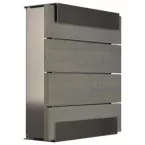 Boite aux lettres Glasnost bois et inox / pce