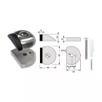 10mm Stainless Steel Riser Plate for Half-Moon Door Stop L&L Inox per piece