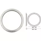 Hublot inox de base Ø190mm / pce