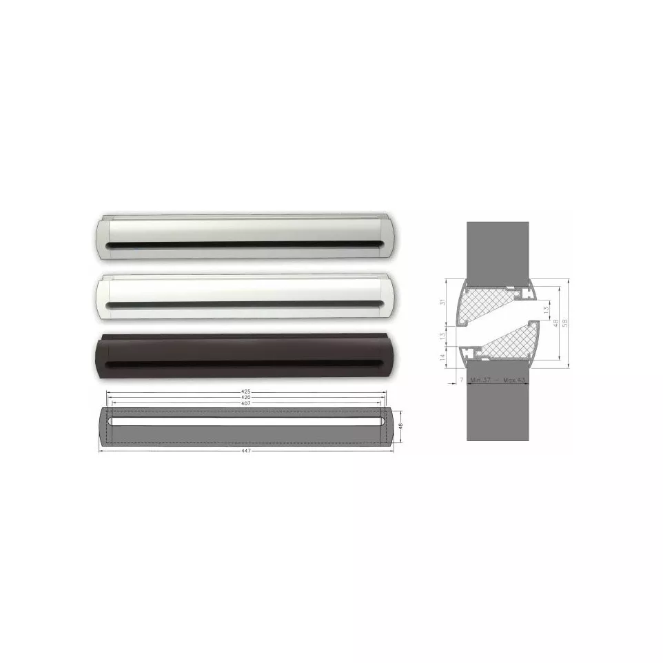 Grille de porte acoustique Renson...