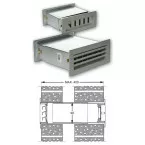 RENSON 442 Wall-Mounted Air Vent with Adjustable Duct Silver / pc