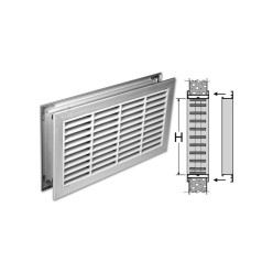 Brandwerend deurrooster voor 40-60 mm deur / pce