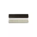 Grille de porte double en PVC brun / pce