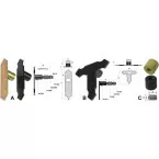 Cache écrous pour arrêt à pivots pour 1 et 2 battants HGD PVC noir / pce