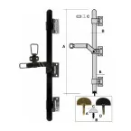 HGD verstelbare platte sleutel, gedichromateerd 2500mm / pce