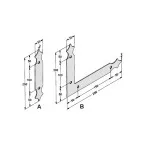 TORBEL Intermediate Aluminum Black Shutter Hinge / pc