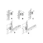 Torbel Simple Right-Angle Hinge Bracket in Black Aluminum Right D / pc