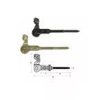 Black PVC Shutter Stop HGD 72 x 108mm per piece