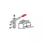 Fapim 6822 Aluminum Door Hinge Reinforcement / pc